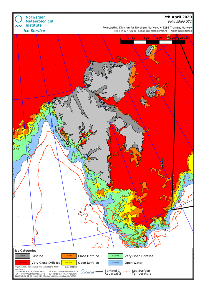Svalbard ice extent 2020 April 7_NIS