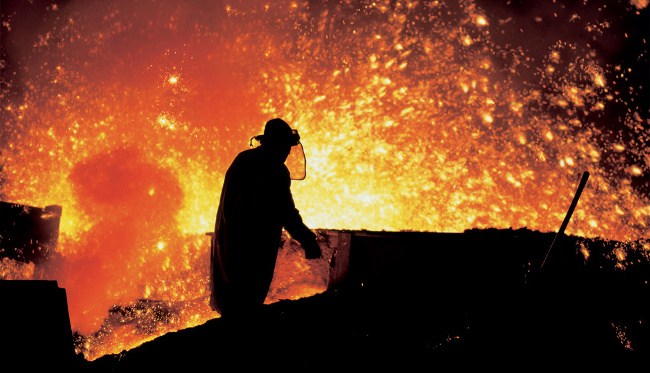 Blast furnaces of Třinec Iron and Steel Works, Czech Republic