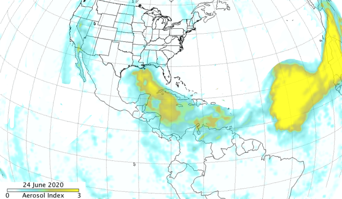 Suomi NPP OMPS aerosol index image